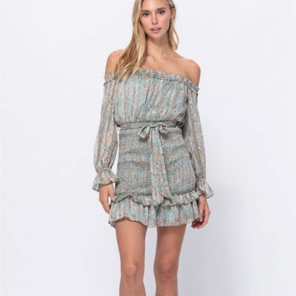 Floral Off-Shoulder Dress